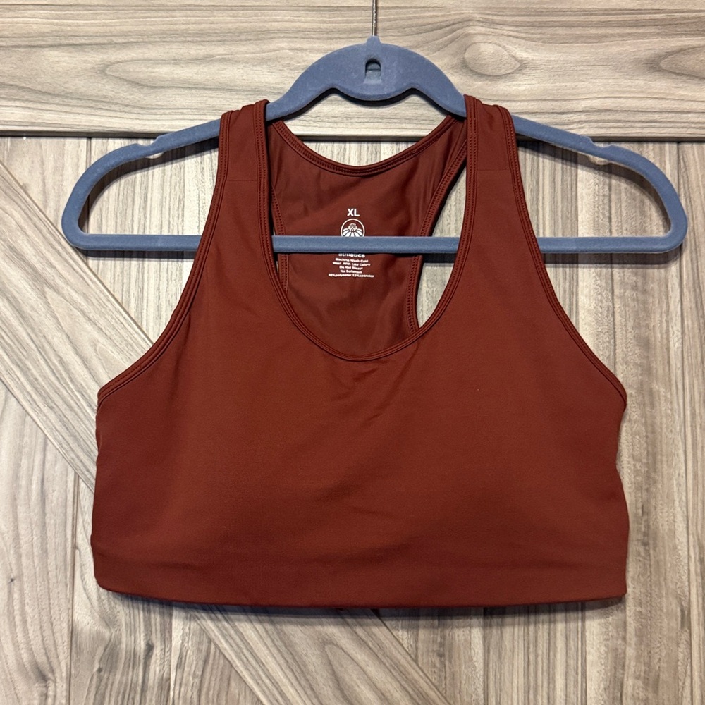 Senita Maroon Sports Bra